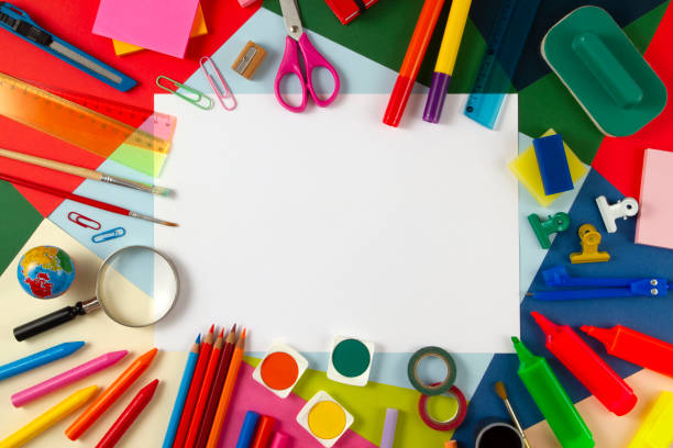 istock Student's Desk with School Supplies 1165487824