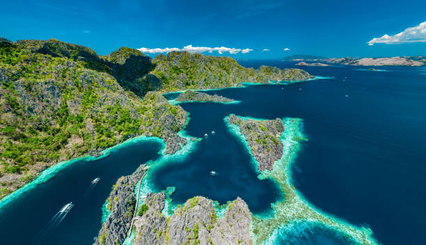 istock Panoramic landscape of Coron island in Philippines 1165491667