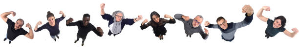 istock group of people on white background, 1165491941