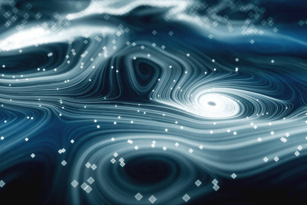 istock Abstract background of topographic map concept. Contour map. 3d illustration. Valleys and mountains. Geography concept. Wavy backdrop. Space surface. magic neon light curved swirl line 1165492004