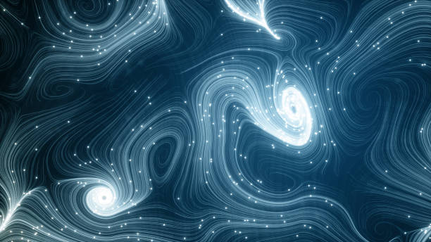 istock Abstract background of topographic map concept. Contour map. 3d illustration. Valleys and mountains. Geography concept. Wavy backdrop. Space surface. magic neon light curved swirl line 1165492026
