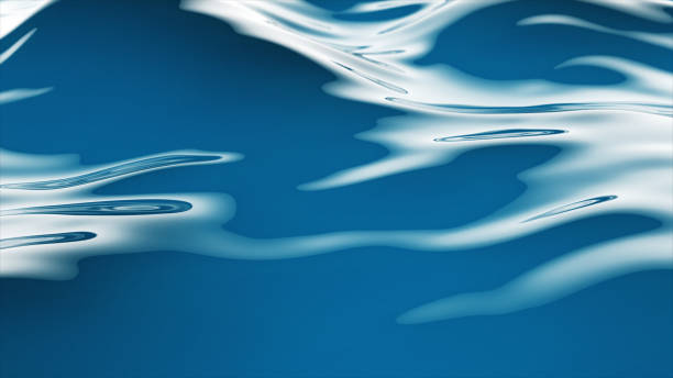 istock Beautiful red water surface. Abstract background 3d render with animation waving of waterline. 3d illustration 1165492041
