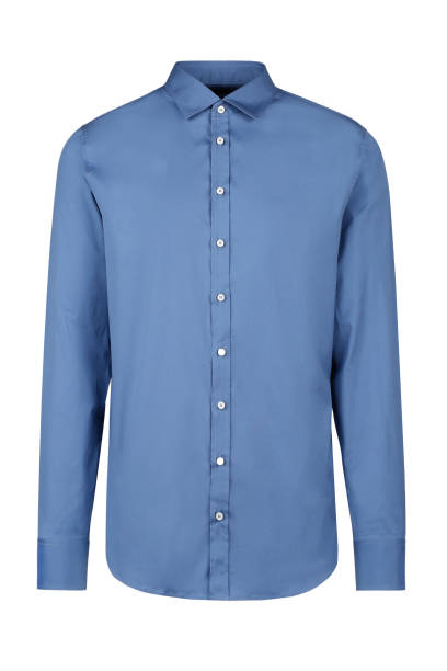 istock blue classic and business shirt with button 1165498678