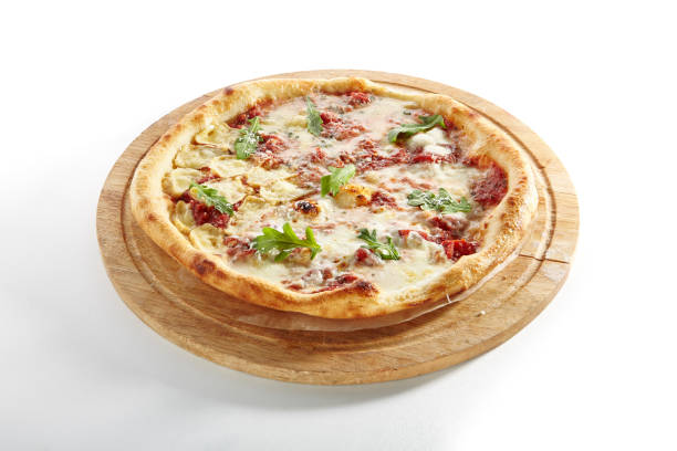 istock Pizza Four Cheeses or Ai Quattro Formaggi Isolated 1165498920