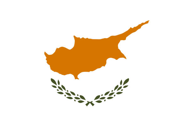 wektor flaga cypru. eps 10. cypr, nikozja - cypriot culture stock illustrations