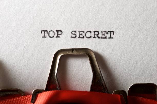 совершенно секретно - top secret secrecy mystery data стоковые фото и изображения