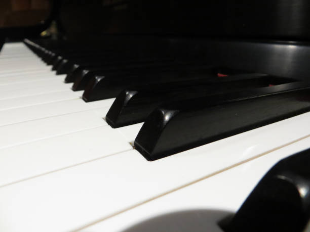 istock Closeup of Piano Keys at a Low Angle 1165506687