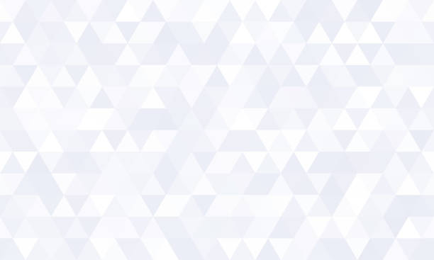 抽象的な幾何学模様の背景、白いポリゴンモザイク形状ベクトルデザイン。モダングレーミニマルフラット三角形のダイヤモンドタイルパターンの背景 - モザイク点のイラスト素材／クリップアート素材／マンガ素材／アイコン素材