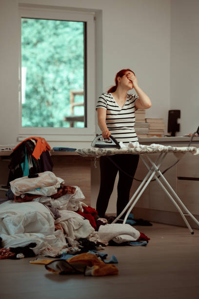 istock Too many clothes to iron 1165508506