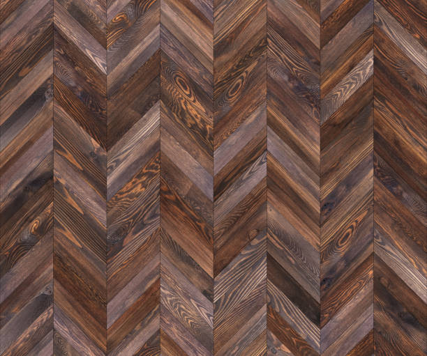 istock Chevron natural parquet seamless floor texture 1165510106