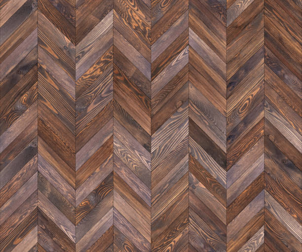 istock Chevron natural parquet seamless floor texture 1165510183