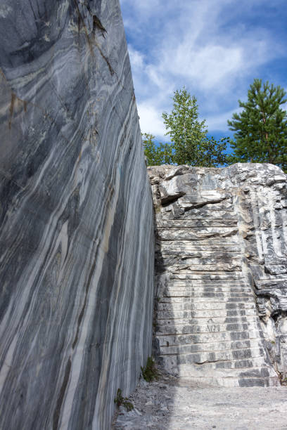 istock Slice of marble rocks. Marble quarry 1165513010