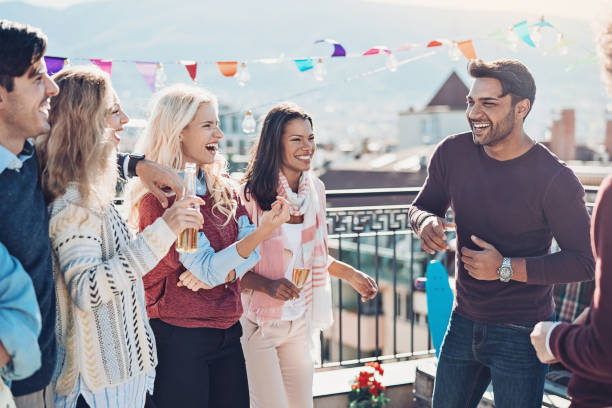 istock Group of friends having fun together 1165519479