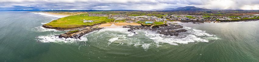 Aerial view of Bundoran and Donegal Bay - Ireland.