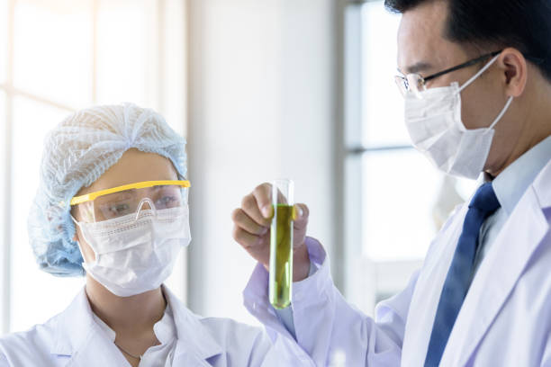 istock Asian young student scientist researching  and learning with senior scientist have teaching in a laboratory. 1165529539