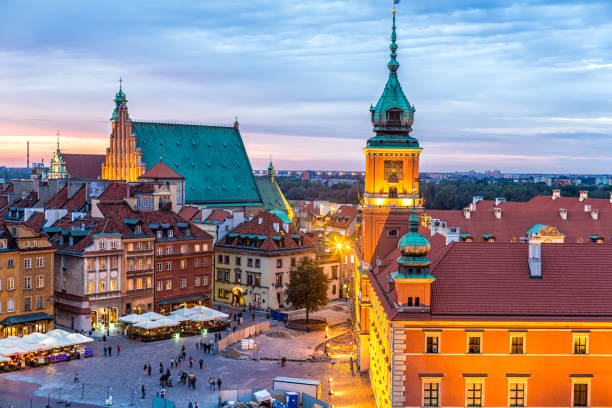istock Warsaw with old town 1165543762