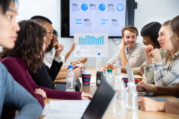 istock Morning conference and brainstorming with colleagues in the office 1165549874