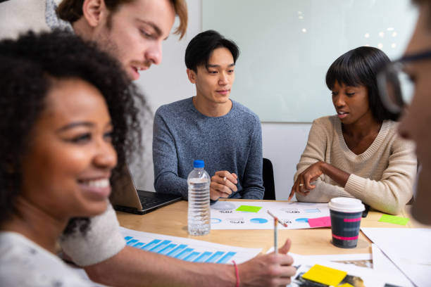 istock Morning conference and brainstorming with colleagues in the office 1165549948