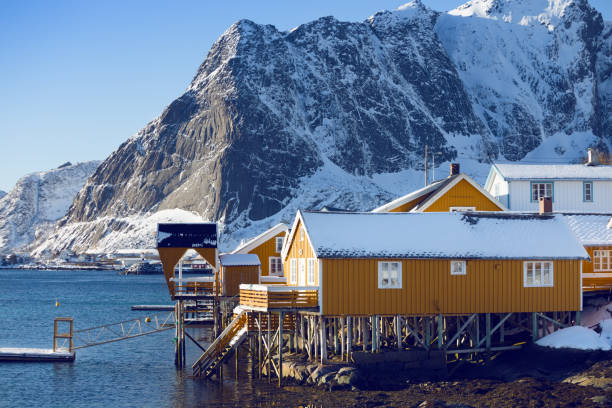 istock traditional norwegian wooden house 1165554727