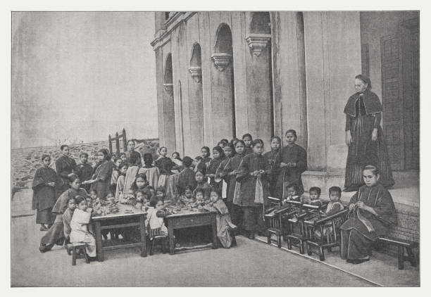 istock Berlin Foundling House in Hong Kong, raster print, published 1895 1165566123