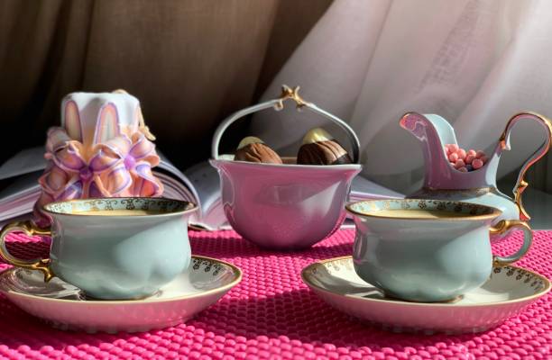 istock Espresso coffee in beautiful cups. 1165575012