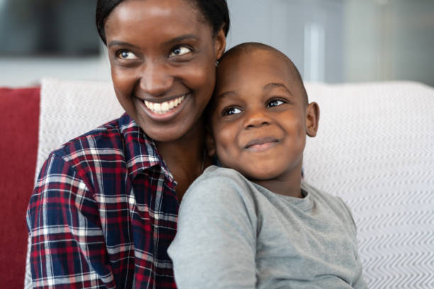 istock Precious moment between mother and son 1165575938