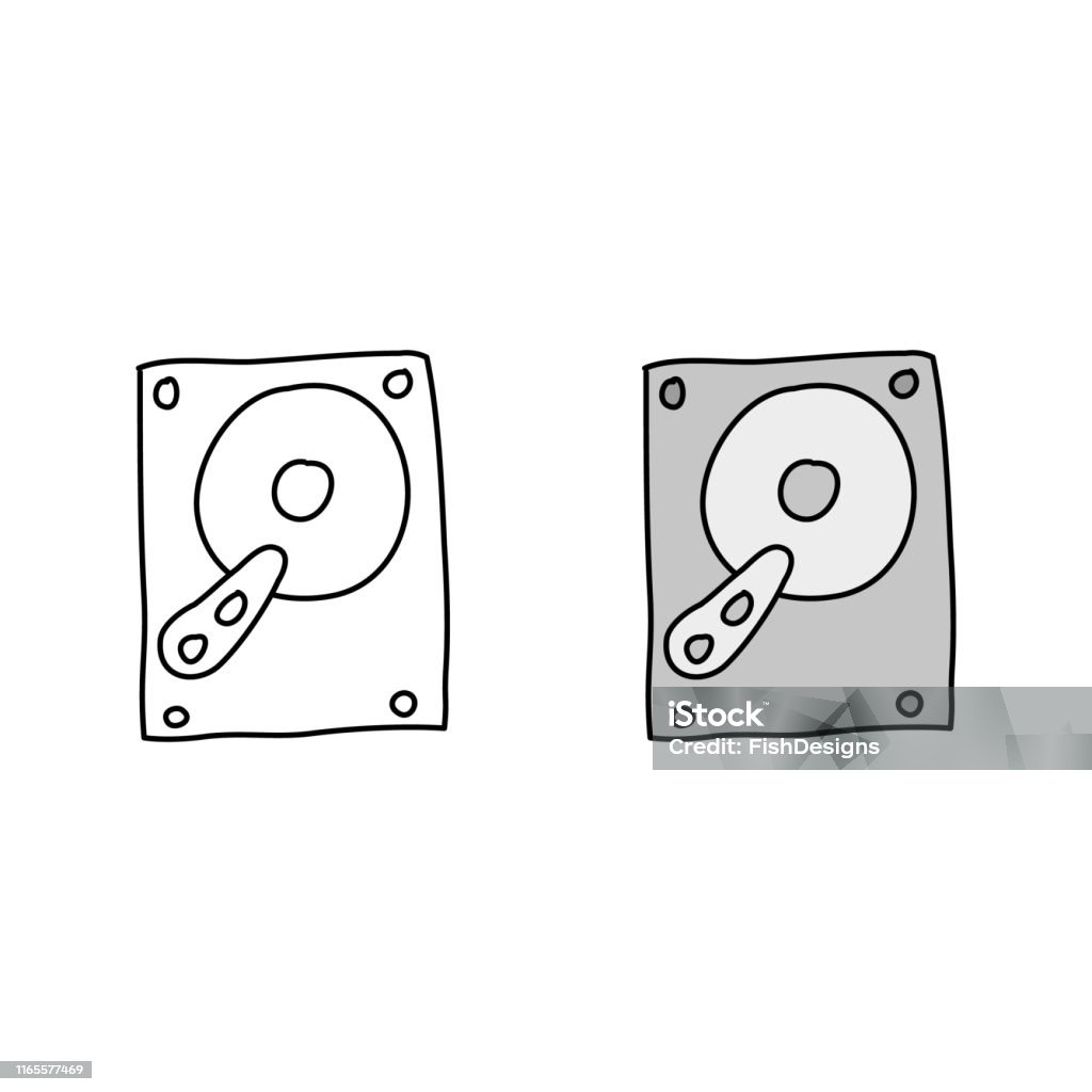 Hard Disk Stock Illustration - Download Image Now - Cartoon, Computer, Computer Part - iStock Hard Disk Stock Illustration - Download Image Now - Cartoon, Computer, Computer Part - iStock