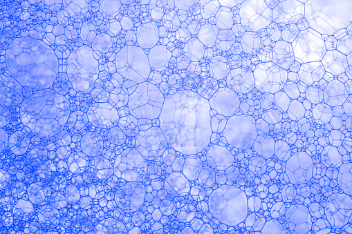 Drop, Molecule, Animal Hair, Bubble, DNA,Air bubbles in blue water,Bubble, Splashing, Drop, Liquid, Microscope