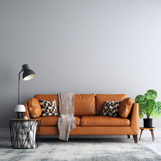 istock Interior Living Room Wall Mock Up Background 1165578845