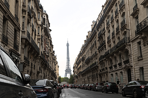 Tourist destination Eiffel Tower in Paris, France