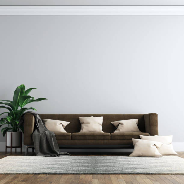 istock Interior Living Room Wall Mock Up Background 1165579809