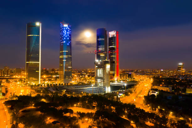 istock Night view of Four Towers, Madrid 1165579819