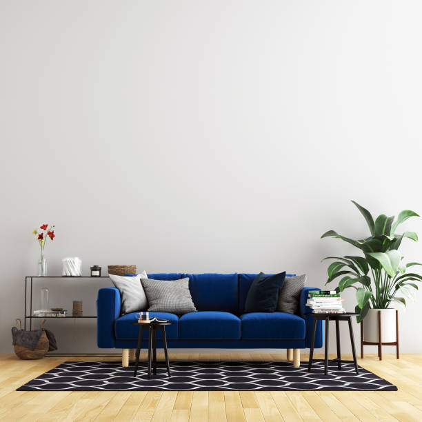istock Interior Living Room Wall Mock Up Background 1165580207