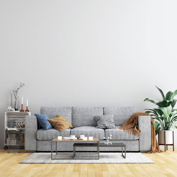 istock Interior Living Room Wall Mock Up Background 1165580584