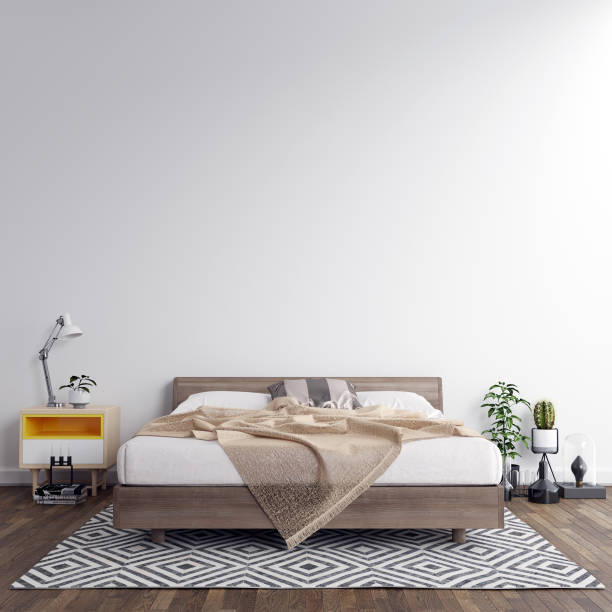 istock Interior Living Room Wall Mock Up Background 1165581887