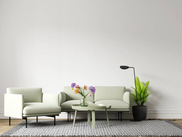 istock Interior Living Room Wall Mock Up Background 1165582258