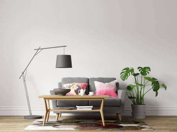 istock Interior Living Room Wall Mock Up Background 1165582318