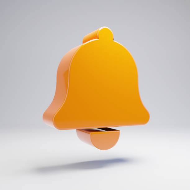 Golden Bell Notification Icon with Number 13