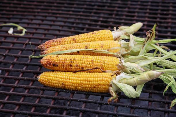 istock The cobs of yellow corn on the grill 1165590340