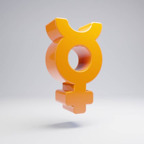 istock Volumetric glossy hot orange Mercury icon isolated on white background. 1165598529