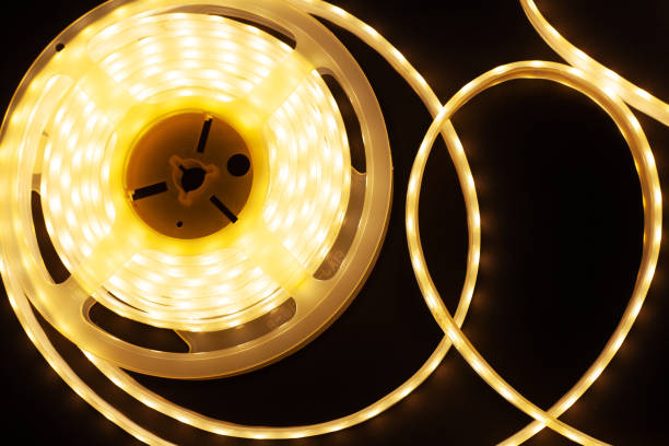 istock luminous tape for interior lighting,led coil on a dark background 1165598557