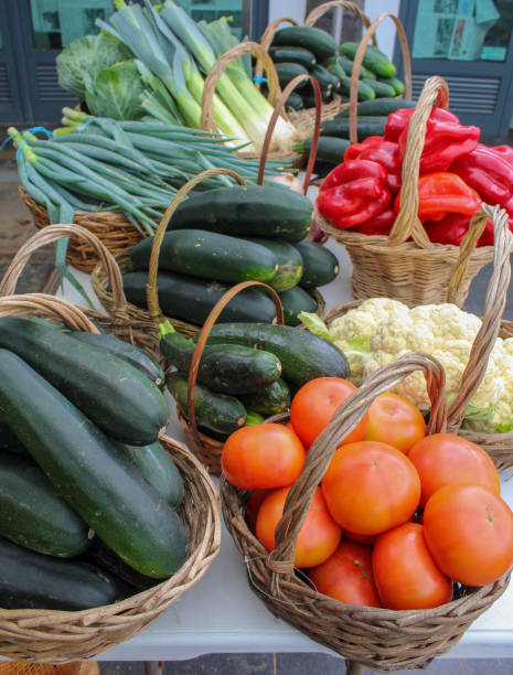 istock Vegetables at a farmers market 1165599747