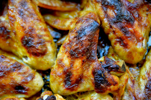 istock Delicious grilled chicken wings 1165602621