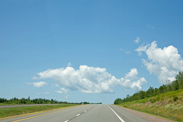 istock Stretch of open highway on a summer day 1165607622