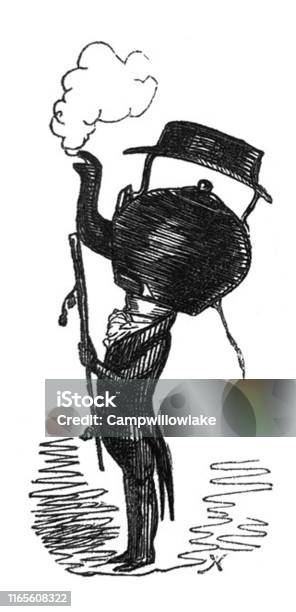 Humanised Tea British Satire Comic Cartoon Caricatures Illustrations Humanized Tea ...