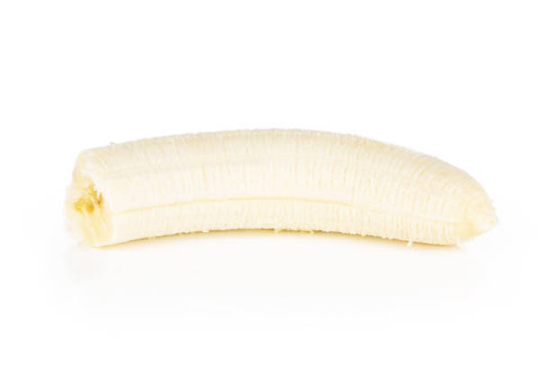 istock Ripe yellow banana isolated on white 1165613389