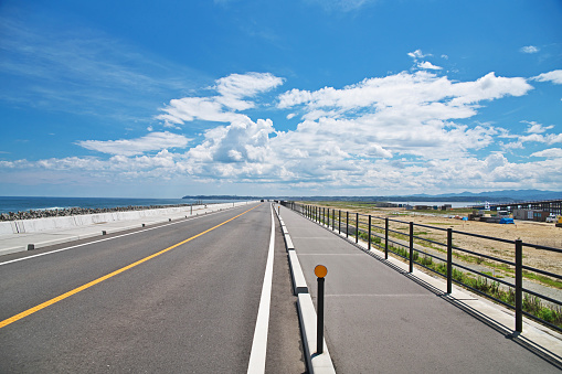 Road through prairie