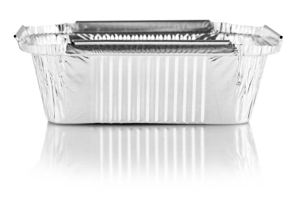 istock The square aluminium foil baking cups on white background 1165625400