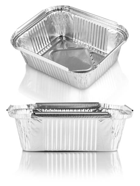 istock The square aluminium foil baking cups on white background 1165626347