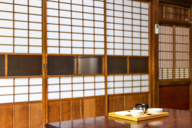 istock Traditional Architecture in a Japanese Ryokan Inn 1165627156